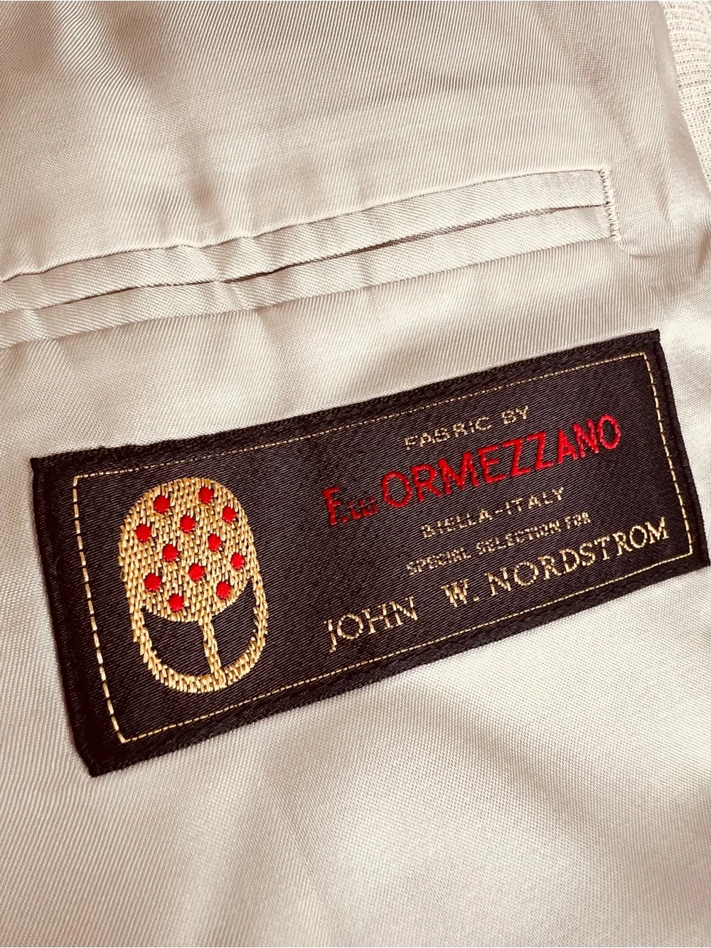 Italian Linen & Silk by John W. Nordstrom Light patterned BeigeSport Coat
